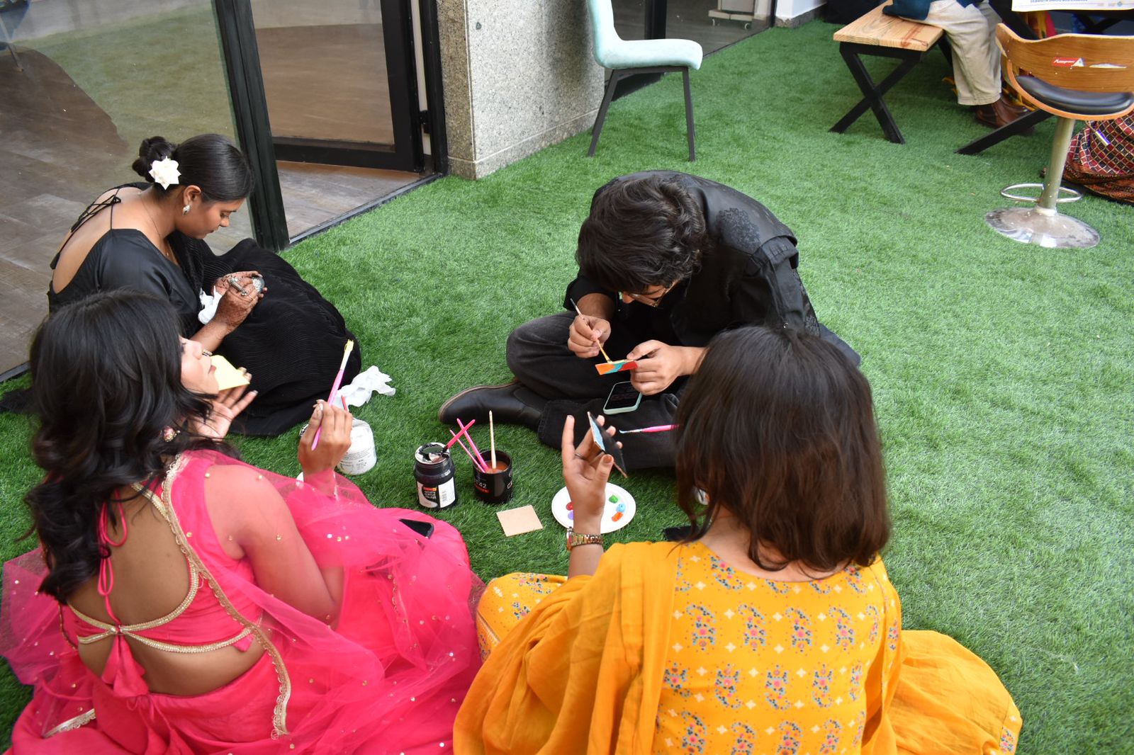 Group Making Art 1